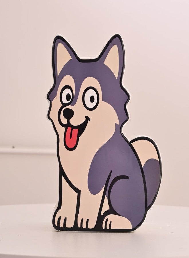 PIG WORLD Husky Piggy Bank for Adults Must Break to Open,Ceramic Money Bank,Puppy Piggy Bank for Boys,Alcancias De Dinero para Adultos,Girls Coin Bank,Modren Home Decor Living Room,Money Jar - Image 1